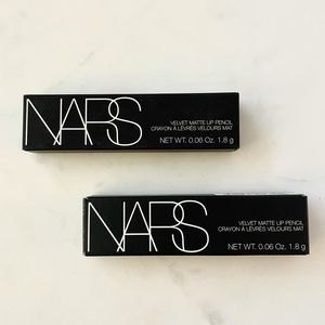 x2 New NARS Velvet Matte Lip Pencil in Do Me Baby and Drive Me Crazy - Travel Sz